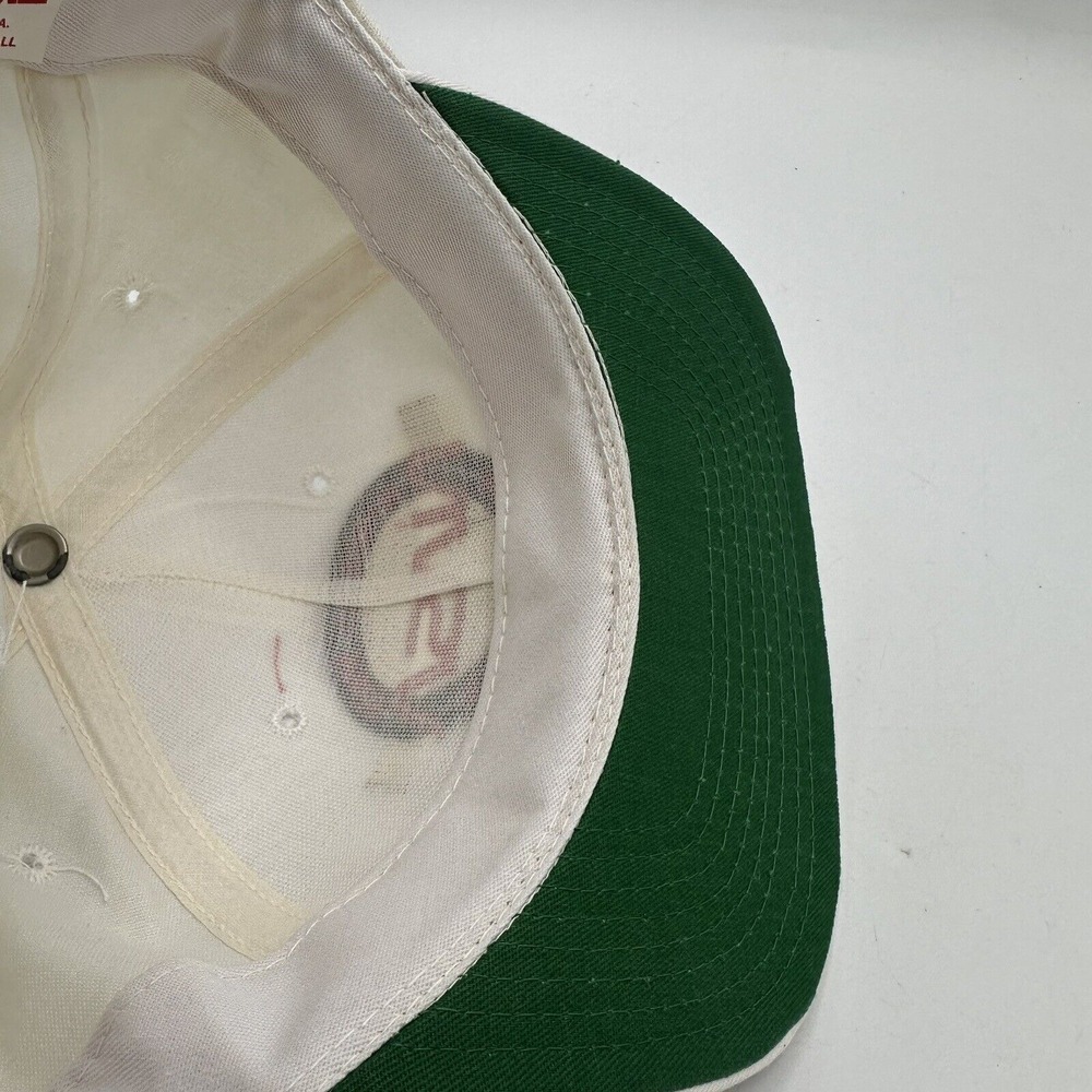 Vintage NASA Hat Circle Logo Snapback Cap White Cotton Twill 90s Space - Picture 4 of 6
